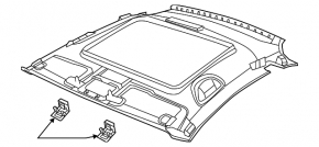 VW Beetle 14-17 black roof lining for sunroof