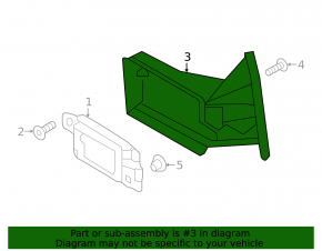 Rear bumper bracket right VW Jetta 15-18 USA