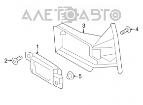 Rear bumper bracket right VW Jetta 15-18 USA