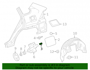 Toyota Rav4 19-25 Fuel Filler Door Hinge Spring