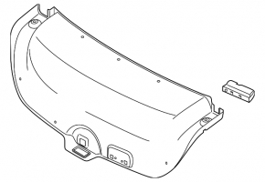 Trunk lid trim Kia Forte 19-24 4d