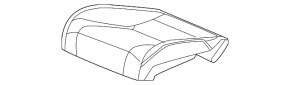 Honda Accord 23-26 driver's seat cushion cover, black fabric, cleanable