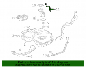 Fuel level sensor float Chevrolet Equinox 18-22 FWD