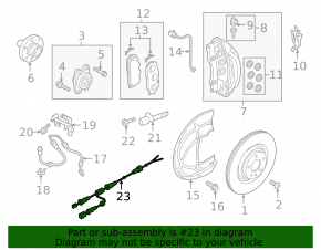 ABS sensor wire front right Audi A5 F5 17-