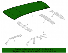 Metal roof for Mercedes X167 GLS 450 580 20-26 with panoramic windows