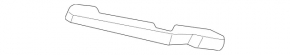 Front bumper mount, right upper wing, Mercedes X247 GLB 20-26, small