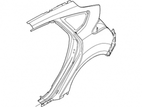 Quarter wing rear left Ford Focus mk3 11-18 5d