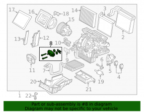 Ford Escape MK3 13- Air Conditioner Heater Valve