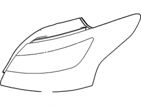 Lamp outer wing left Ford Focus mk3 11-14 prerest 4d