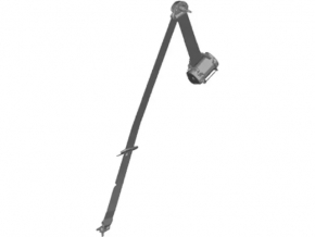 Rear left seat belt for Ford Transit Connect MK2 13-18 black