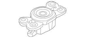 Left gearbox mount for Jaguar E-Pace 18-23 2.0