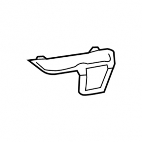 Front right fog light frame Ford Explorer 18-19 rest