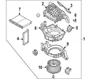 Mazda CX-90 24-26 heater fan motor