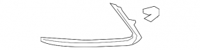 Front bumper molding right Mazda CX-9 16- chrome
