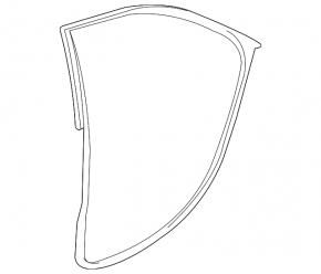 Door seal rear right Cadillac CTS 14-
