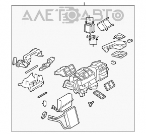 Mercedes W211 heater assembly