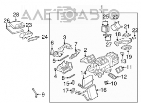 Mercedes W211 heater assembly