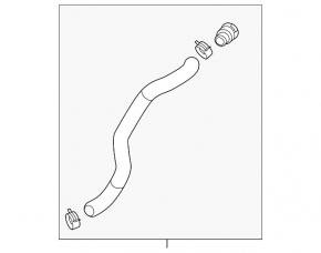 Lower cooling hose Kia Sportage 17-22 2.4 FWD