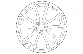 Wheel disk R17 Subaru Forester 14-16 SJ type 2 curb