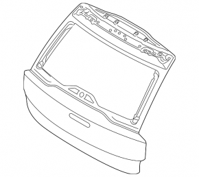 Volvo XC90 23-26 bare tailgate