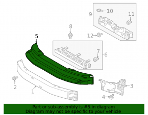 Lexus GX 24-26 front bumper lower absorber