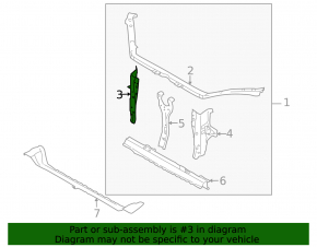 Right side TV bar for Subaru Forester 2013