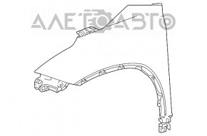 Front left wing Toyota Highlander 20- steel
