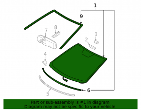 Toyota Camry V40 USA Windshield