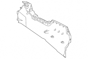 Lexus NX200t NX300 NX300h 15-21 black center console trim, lower right side