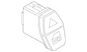 BMW X1 E84 13-15 hazard warning light button with central locking button
