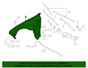 BMW X3 G01 18-21 Windscreen Washer Reservoir Without Neck