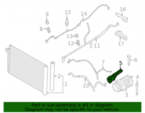 Air Conditioning Compressor Bracket BMW X5 E70 07-13 3.0