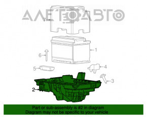 Battery bracket Dodge Dart 13-16