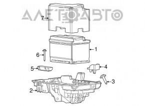Battery bracket Dodge Dart 13-16