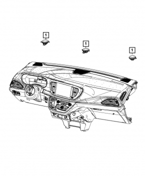 Left front panel speaker for Jeep Grand Cherokee WL 21-25
