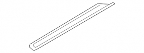 Door sill outer front right Hyundai Ioniq 17-22 black