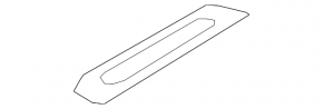 Kia Niro 23-24 black outer rear right door sill plate