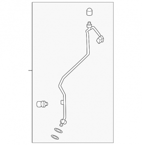 Air conditioning pipe heater-condenser Nissan Murano 25-26