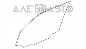 Glass of the front right door Mercedes GLC 16-22
