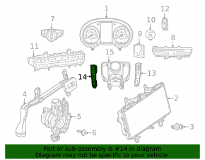 Control buttons on the center console on the left Mercedes GLC 16-22 type 1