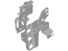 Front left door glass guide Ford Fiesta 11-19