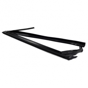 Upper rear left door molding for Ford Edge 15-24 chrome with glass seal