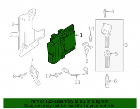 Block ECU engine computer Ford Edge 19- 2.0T