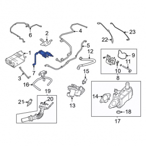 Fuel Canister Assy for Ford Escape MK4 2020 Hybrid, with Tube