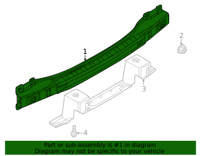 Mazda CX-50 23-25 Rear Bumper Reinforcement