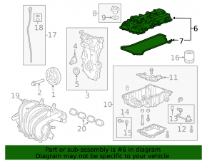 Valve Cover Chevrolet Impala 14-19 2.5