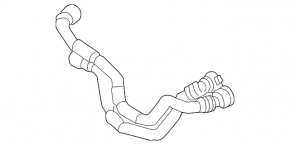 Cooling system hose BMW X1 F48 20-22