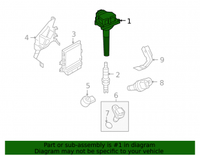 Ignition coil Infiniti G37 4d 08-14