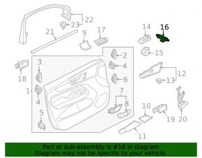 Front Left Seat Memory Buttons Volvo XC60 18-23