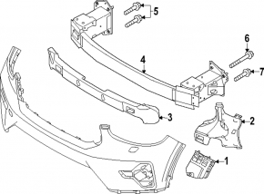 Volvo C40 22-24 Front Bumper Absorber
